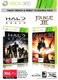 بازی اورجینال Halo Reach Fable 3 Double Pack XBOX 360